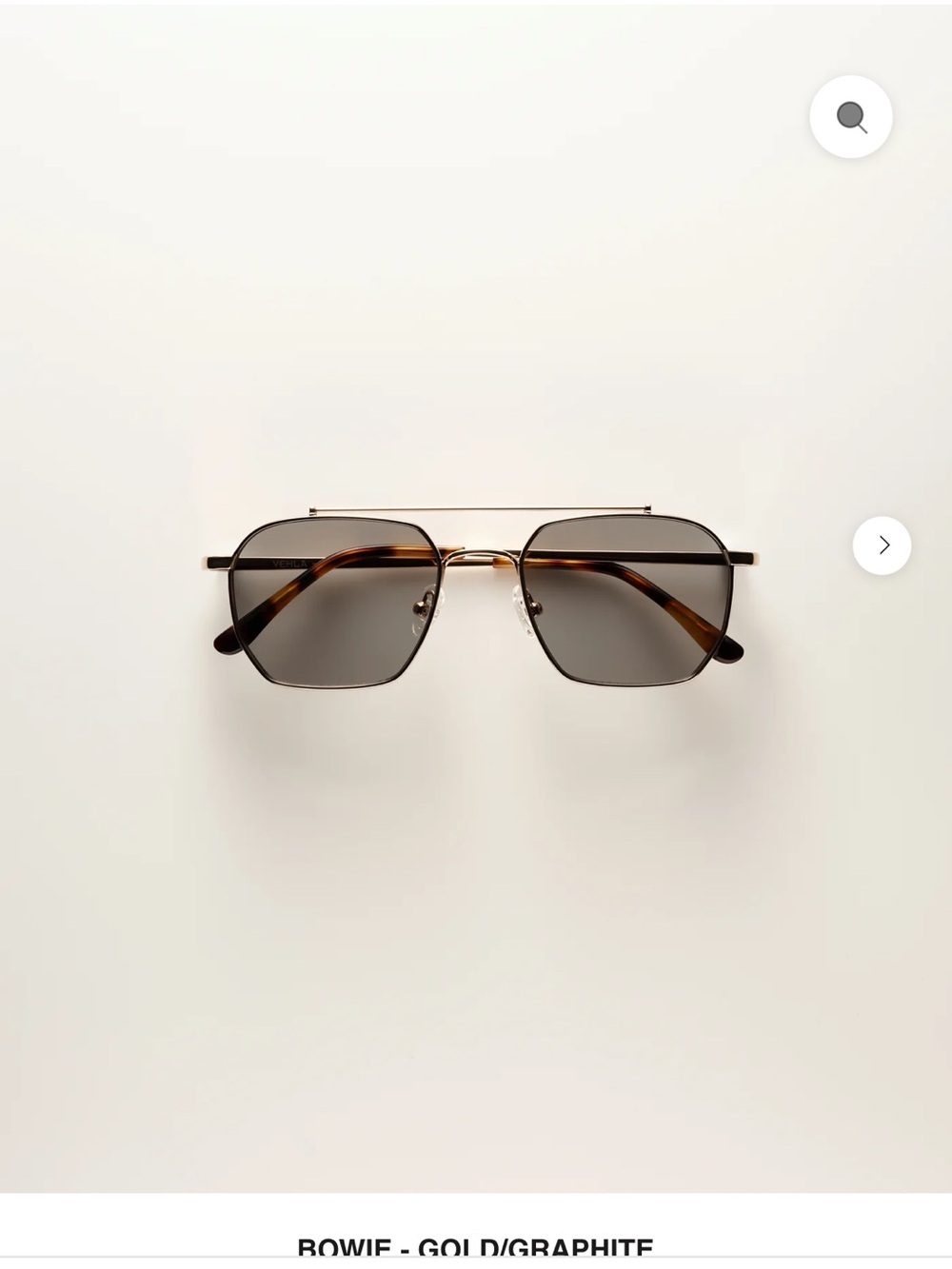 Vehla Bowie Sunglasses - gold/graphite